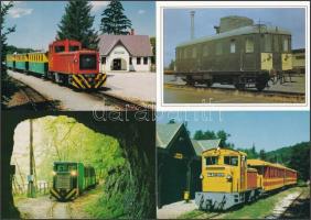 23 db MODERN megíratlan motívumos képeslap; vonat, több egyformával / 23 modern, unused motive postcards; train, with some same postcard