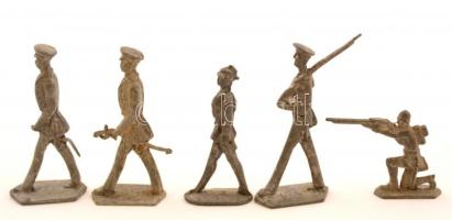 5 db ólomkatona, m: 5 cm