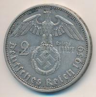 Német 3. Birodalom 1939A 2M Ag "Hindenburg" T:2,2- kis patina 
German Third Reich 1939A 2...