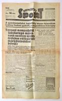 1942 a Nemzeti Sport 24. évf. 13. lapszáma, számos érdekes írással