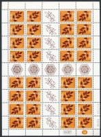 Olives stamp booklet sheet, Olajfaág bélyegfüzet ív