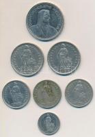 Svájc 1969-1998. 1/2Fr + 1Fr (3x) + 2Fr (2x) + 5Fr T:2,2-
Switzerland 1969-1998. 1/2 Franc + 1 Fran...