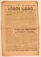 1919 a Vörös Újság 2. évf. 49. lapszáma, számos érdekes írással