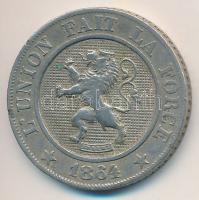 Belgium 1864. 10c Cu-Ni T:2,2-
Belgium 1864. 10 Centimes Cu-Ni C:XF,VF