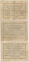 1849. 30kr "Kossuth bankó" (3x) T:III fo., szakadás