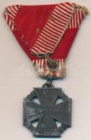 1916. "Károly-csapatkereszt" cink kitüntetés mellszalaggal T:2,2- sérült szalag
Hungary 1...