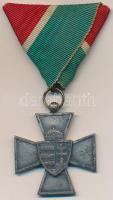 1940. "Nemzetvédelmi Kereszt / A Hazáért" ezüstözött Br kitüntetés mellszalaggal T:1-  Hungary 1940. "National Defence Cross" gilt Br decoration with ribbon C:AU NMK 442