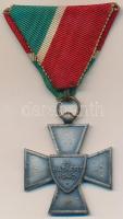 1940. "Nemzetvédelmi Kereszt / A Hazáért" ezüstözött Br kitüntetés mellszalaggal T:1- 
Hu...