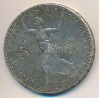 Ausztria 1908. 5K Ag "Ferenc József - Jubileum" T:2- ph.
Austria 1908. 5 Corona Ag "...