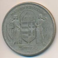 1930. 5P Ag "Horthy jobbra" T:3
Adamo P8