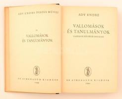 Ady Endre: Vallomások és tanulmányok. Magyar és külföldi irodalom. Ady Endre összes művei III. Vallo...