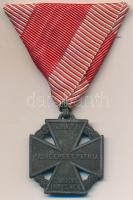 1916. "Károly-csapatkereszt" cink kitüntetés mellszalaggal T:1-,2  Hungary 1916. "Charles Troop Cross" Zn decoration with ribbon C:AU,XF NMK 295.