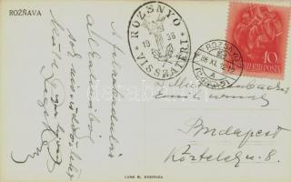 1938 Rozsnyó, Roznava, Roseanu; Templomok / churches 'Rozsnyó visszatért' So. Stpl