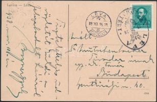 1938 Léva, Levice; Utcarészlet / street, 'Léva visszatért' So. Stpl