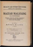 Dr. Szende Péter Pál, Dr. László Jenő, : Magyar magánjog mai érvényében III. kötet. Kötelmi jog I-II...