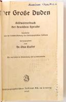Der große Duden. Bildwörterbuch der deutschen Sprache. Hrsg.: Basler, Otto. Leipzig, 1935, Bibliogra...