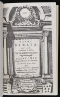 Misztótfalusi Kis Miklós Aranyas Bibliája. Szent Biblia - Azaz Istennek Ó és Újtestamentomában foglaltatott egész Szent Írás, fordította Károli Gáspár, 1685, M. Tótfalusi Kis Miklós. Szent David kiralynak és profetának szazötven soltári, fordította Szenci Molnár Albert, 1686, M. Tótfalusi Kis Miklós. Az 1685-ös és 1686-os kiadások hasonmás kiadása.  Tarnóc Márton, Haiman György: M. Tótfalusi Kis Miklós aranyas bibliája.  Budapest, 1991, Európa Kiadói bőrkötésben, aranyozott lapélekkel, kiadói papírdobozban, benne a tanulmányfüzettel, kiváló állapotban.