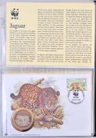 1986. 9db klf "WWF - Természetvédelmi Világalap" érmés bélyeges boríték, FDC, gyűjtői albu...