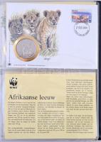 1986. 9db klf "WWF - Természetvédelmi Világalap" érmés bélyeges boríték, FDC, gyűjtői albu...