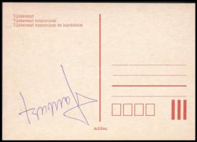 Habsburg Ottó (1912-2011) aláírása levelezőlapon