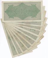 Németország / Weimari Köztársaság 1922. 1000M (10x) T:II-III 
Germany / Weimar Republic 1922. 1000 ...