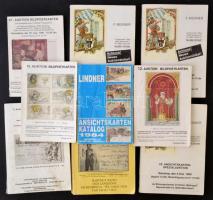 1979-1995 - 16 db német képeslap árverési katalógus / Deutsche Ansichtskarten-Kataloge (Bernhard, Meixner, Raith, Lindner) German postcard auction catalogues, 16 pcs