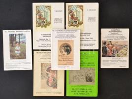 1979-1995 - 16 db német képeslap árverési katalógus / Deutsche Ansichtskarten-Kataloge (Bernhard, Me...
