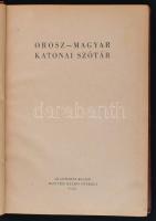 Orosz-magyar katonai szótár. Bp., 1952, Akadémiai Kiadó, Honvéd Kiadó Intézet. Kiadói egészvászon kö...