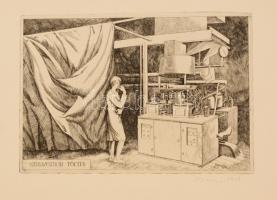 cca 1970 Képek a kőolaj- és gázipar életéből, 12 metszet neves művészektől, a lapok mérete: 28x40 cm...