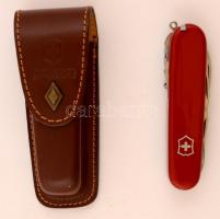 Victorinox többfunkciós svájci bicska, bőrtokban, jó állapotban