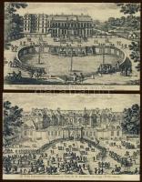 5db francia rajzos városképes lap