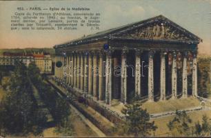 Párizsi Madeleine templeom, csillám párral díszített lap