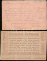 cca 1914-1946 Kis vegyes katonai tétel: Magyar Vöröskereszt Hadifogoly tudósító hetilap, tábori leve...