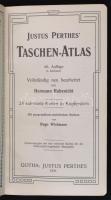 Justus Perthes' Taschen-Atlas. Szerk.: Habenicht, Hermann. Gotha, 1911, Justus Perthes. 24 db r...