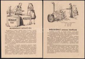 1955 Mezőgazdasági munkákkal kapcsolatos ismeretterjesztő füzetek(bordóilé készítés, mészkélné, őszi...