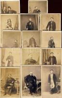 1860-1880 Régi fényképek: Férfi teljes alak képek (14db)