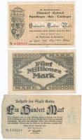 Németország / Weimari Köztársaság 1918-1923. 6db klf szükségpénz, közte Bamberg, Nürnberg, Stuttgart...