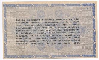 1946. 10.000.000AP fordított címerrel T:II-