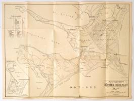 cca 1910 2 német térkép: Lipcse és Rügen sziget. / 2 German maps Leipzig and Rügen 54x42 cm