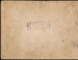 cca 1900 "Dreher-Ászok ser" - söröző társaság, kartonra kasírozott fotó, Stern S. miskolci...