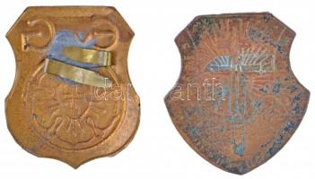 DN "M. Állami Dobó István Gimnázium Eger" zománcozott jelvény, tű nélkül, súlyos zománchiá...