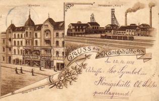 Königshütte 1898 Braun Litho (fl)