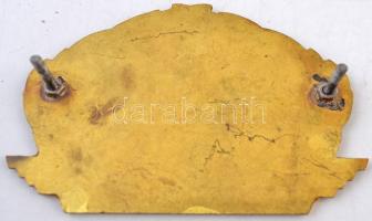 ~1970-1980. "250 ezer km balesetmentesen" zománcozott fém autójelvény (71x96mm) T:2 kis zo...