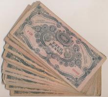 1945. 1000P (30x) többsége "MNB" bélyeggel T:III,III-