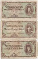 1945. 50P (3x) T:III,III-