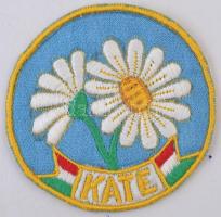 9db-os vegyes turista jelvény és felvarró tétel jobb darabokkal, benne "Közalkalmazott Találkoz...