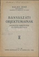 1932 Bálás Jenő bányászati objektumainak kivonatos ismertetése és rentabilitása, 8p