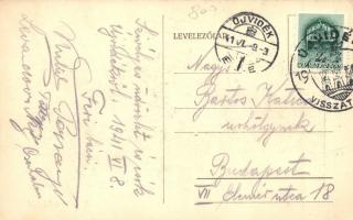 1941 Újvidék, Novi Sad; Felrobbantott közúti híd / destroyed bridge, 'Újvidék visszatért' ...