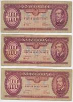 1949. 100Ft (3x) T:III,III-