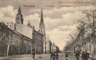 Újvidék, Novi Sad; Főutca, kiadja J. Singer / main street (EK)